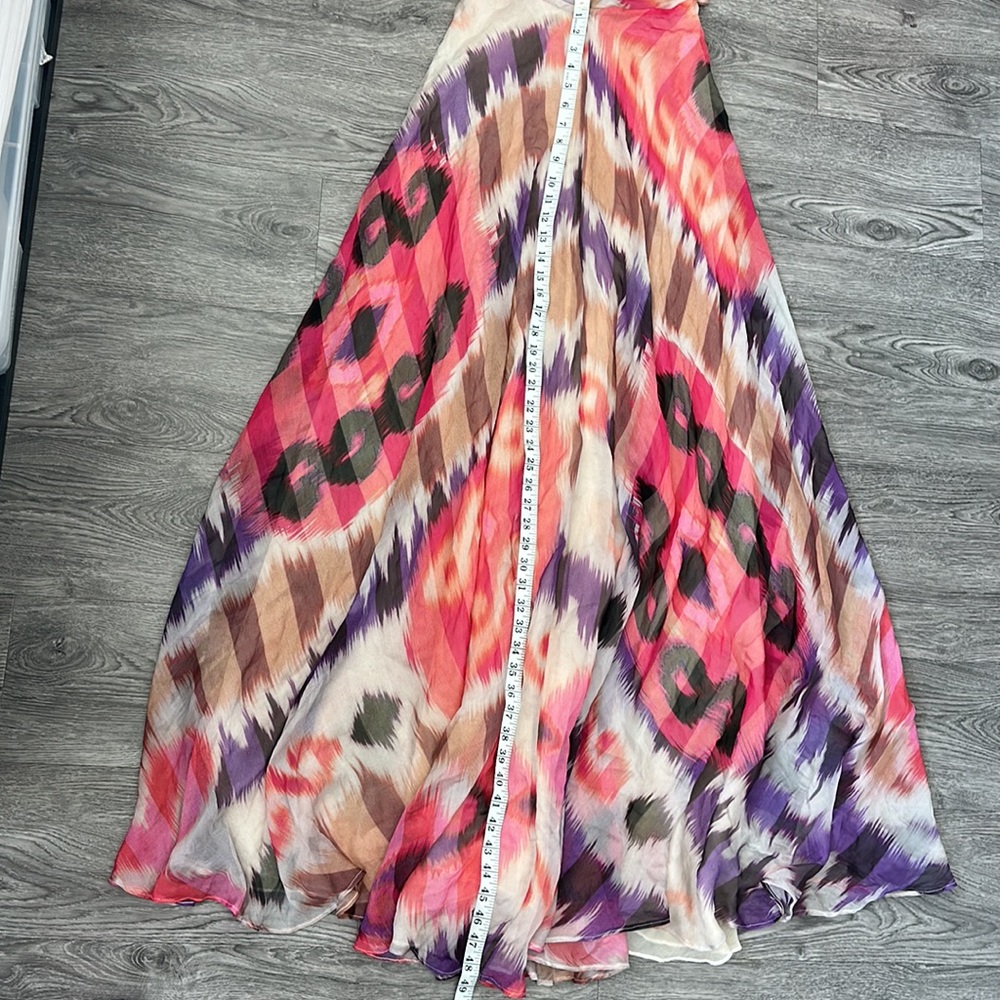 Alexis Pavton-Tribal Pink maxi silk dress - Picture 8 of 13
